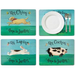 image:imagePimpernel Spode Woodland Placemats  Set of 4 HeatResistant CabinInspired Placemats  Corkbacked Board Hard Placemat Set for Dining Table  Measures 157 x 117One Size