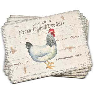 image:imagePimpernel Spode Woodland Placemats  Set of 4 HeatResistant CabinInspired Placemats  Corkbacked Board Hard Placemat Set for Dining Table  Measures 157 x 117157 x 117