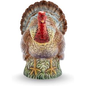 image:imageSpode 14oz TurkeyShaped Gravy Boat with Ladle  Dolomite Thanksgiving Serveware  Large Table Centerpiece  Decorative Serving Bowl  Holiday Soup Bowl For Thanksgiving Dinner and Festive Meals