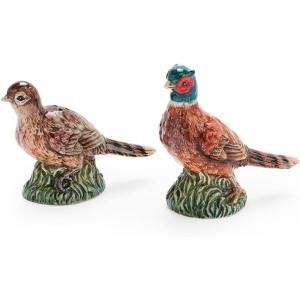 image:imageSpode 35 PheasantShaped Salt and Pepper Shakers  Dolomite Ceramic Farmhouse Dcor for Formal Dining Decorative Salt amp Pepper Set with Easy Refill Bottom Stoppers Ideal for Thanksgiving TablePheasant