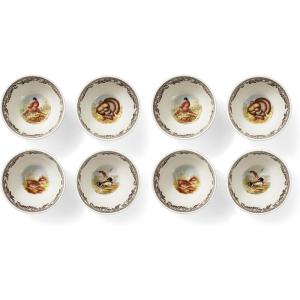 image:imageSpode Woodland 4 Dip Bowls  Assorted Animal Designs  Porcelain Ceramic HuntingThemed Tableware  Microwave amp Dishwasher Safe  For Dips Sauces Snacks and Desserts4 inches Pack of 2