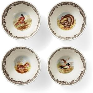 image:imageSpode Woodland 4 Dip Bowls  Assorted Animal Designs  Porcelain Ceramic HuntingThemed Tableware  Microwave amp Dishwasher Safe  For Dips Sauces Snacks and Desserts4 inches