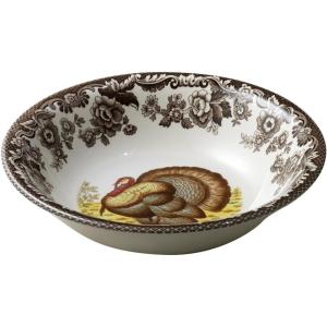 image:imageSpode Woodland Pintail Cereal Bowl  Fine Earthenware 8 Inch WildlifeInspired Dish with British Flowers Border Dishwasher Microwave Freezer amp Oven Safe  Traditional English Country ServewareTurkey