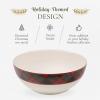 image:imageSpode Christmas Tree 10Inch Salad Bowl  Porcelain Serving Bowl for Salad Pasta Holiday Dishes  Classic Christmas Tableware with Rustic Tartan Plaid Design  Microwave Dishwasher Freezer Safe