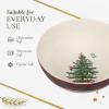 image:imageSpode Christmas Tree 10Inch Salad Bowl  Porcelain Serving Bowl for Salad Pasta Holiday Dishes  Classic Christmas Tableware with Rustic Tartan Plaid Design  Microwave Dishwasher Freezer Safe