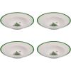 image:imageSpode Christmas Tree Pasta Bowl  Set of 4 Rimmed Plate for Serving Salad Spaghetti amp Soup 10Inch Made of Porcelain Dishwasher Microwave amp Freezer Safe Dinnerware Set