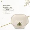 image:imageSpode Christmas Tree Gold 10 Square Bowl 100 fl oz  Decorative Holiday Serveware with 22K Gold Accents Elegant Stoneware for Christmas Table Serving Salads amp Vegetables  Dishwasher Safe