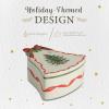 image:imageSpode Christmas Tree Ribbon Bell Shaped Box with Lid 2 H x 53 L  Festive Porcelain Dish  Decorative Holiday Storage for Candy Cookies Trinkets amp Collectibles  Holiday Kitchen Decor
