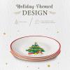 image:imageSpode Kit Kemp Doodles Christmas Cake Plates Set of 4  Whimsical Festive Illustrations with Cheeky Taglines Decorative Holiday Dessert amp Party Plates Fine China 6 Seasonal Tableware