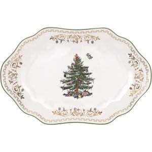 image:imageSpode Christmas Tree Gold Oval Platter