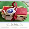 image:imageSpode Blue Italian 3Piece Tea Set Ornaments  Mini Teapot Creamer Cup with Saucer  MultiPurpose Use as Napkin Ring Hanging Ornament Home Decor  Classic Italian Countryside Ceramic Ornaments