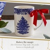 image:imageSpode Blue Italian Christmas Mug 12oz  Elegant Holiday Drinkware with Iconic Christmas Tree Motif Dishwasher amp Microwave Safe Festive Mug for Hot Cocoa Tea Coffee Lovers  Ideal for Bar Cart12oz Mug