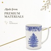 image:imageSpode Blue Italian Christmas Mug 12oz  Elegant Holiday Drinkware with Iconic Christmas Tree Motif Dishwasher amp Microwave Safe Festive Mug for Hot Cocoa Tea Coffee Lovers  Ideal for Bar Cart12oz Mug
