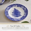 image:imageSpode Blue Italian Christmas Mug 12oz  Elegant Holiday Drinkware with Iconic Christmas Tree Motif Dishwasher amp Microwave Safe Festive Mug for Hot Cocoa Tea Coffee Lovers  Ideal for Bar Cart8 Plate