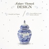 image:imageSpode Blue Italian Porcelain Lidded Hexagonal Vase 57Inch Decorative Accent with Imari Border amp Cobalt Detailing for Elegant Display amp Storage  Great Urn for Gifting Wedding CenterpiecesBlue Italian