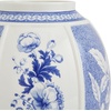 image:imageSpode Blue Italian Porcelain Lidded Hexagonal Vase 57Inch Decorative Accent with Imari Border amp Cobalt Detailing for Elegant Display amp Storage  Great Urn for Gifting Wedding CenterpiecesBritish Flowers
