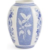 image:imageSpode Blue Italian Porcelain Lidded Hexagonal Vase 57Inch Decorative Accent with Imari Border amp Cobalt Detailing for Elegant Display amp Storage  Great Urn for Gifting Wedding CenterpiecesBritish Flowers