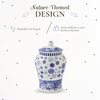 image:imageSpode Blue Italian Porcelain Lidded Hexagonal Vase 57Inch Decorative Accent with Imari Border amp Cobalt Detailing for Elegant Display amp Storage  Great Urn for Gifting Wedding CenterpiecesBrocato