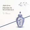 image:imageSpode Blue Italian Porcelain Vase  155 Inch Statement Jar with Floral Motifs amp Lid  Blue amp White Classic European Style for Home Centerpieces amp Decorative Accents Ideal Wedding Gift