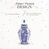 image:imageSpode Blue Italian Porcelain Vase  155 Inch Statement Jar with Floral Motifs amp Lid  Blue amp White Classic European Style for Home Centerpieces amp Decorative Accents Ideal Wedding Gift