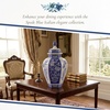 image:imageSpode Blue Italian Porcelain Vase  155 Inch Statement Jar with Floral Motifs amp Lid  Blue amp White Classic European Style for Home Centerpieces amp Decorative Accents Ideal Wedding Gift