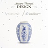 image:imageSpode Blue Italian Vase 10Inch Porcelain Decorative Accent with British Flowers  Classic Blue for Elegant Home Decor amp Floral Arrangements Centerpiece Table Vessel for Pampas Grass Lily Flower
