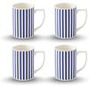 image:imageSpode Steccato Collection  12oz Coffee Mug with Large Handles Stripe Cobalt Blue Set of 4  Fine Earthenware  Dishwasher and Microwave Safe  Cup For Coffee Tea Latte and Hot Chocolate4
