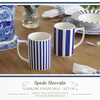 image:imageSpode Steccato Collection  12oz Coffee Mug with Large Handles Stripe Cobalt Blue Set of 4  Fine Earthenware  Dishwasher and Microwave Safe  Cup For Coffee Tea Latte and Hot Chocolate4