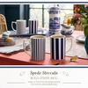 image:imageSpode Steccato Collection  12oz Coffee Mug with Large Handles Stripe Cobalt Blue Set of 4  Fine Earthenware  Dishwasher and Microwave Safe  Cup For Coffee Tea Latte and Hot Chocolate1