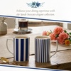 image:imageSpode Steccato Collection  12oz Coffee Mug with Large Handles Stripe Cobalt Blue Set of 4  Fine Earthenware  Dishwasher and Microwave Safe  Cup For Coffee Tea Latte and Hot Chocolate4
