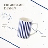 image:imageSpode Steccato Collection  12oz Coffee Mug with Large Handles Stripe Cobalt Blue Set of 4  Fine Earthenware  Dishwasher and Microwave Safe  Cup For Coffee Tea Latte and Hot Chocolate4