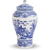 image:imageSpode Blue Italian Ginger Jar  143Inch Tall Gothic Castle Scene with Blue amp White Heritage Print  Porcelain Decorative Vase amp Home Decor Display Timeless Style for Housewarming143 Inch