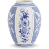 image:imageSpode Blue Italian Vase 10Inch Porcelain Decorative Accent with British Flowers  Classic Blue for Elegant Home Decor amp Floral Arrangements Centerpiece Table Vessel for Pampas Grass Lily Flower