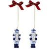 image:imageSpode Christmas Tree Blue Italian Nutcracker Ornament  Festive Decoration Novelty Bauble for Seasonal Essential  Holiday Keepsake amp Home Decoration Festive Ornament35 H x 16 L x 16 W Pack of 2