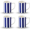 image:imageSpode Steccato Collection  12oz Coffee Mug with Large Handles Stripe Cobalt Blue Set of 4  Fine Earthenware  Dishwasher and Microwave Safe  Cup For Coffee Tea Latte and Hot Chocolate4