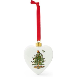 image:imageSpode Blue Italian Tree  Holiday Porcelain Decoration Featuring Contemporary Design  Christmas Ornament for Tree Wreath Festive Home Display  Great for Gifting amp DcorPuffed Heart