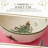 image:imagePortmeirion Spode Christmas Tree Serving Bowl 9Inch Holiday Dish for Pasta Salad Fruit amp Side Dishes Earthenware Tableware Perfect for Entertaining amp Holiday Decor Dishwasher Safe