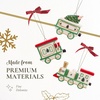 image:imageSpode Christmas Tree 3Piece Train Ornament Durable Holiday Ornament for Festive Decor amp Winter Wonderland Display  Sleek Seasonal Ornaments for Tree Mantel Holiday Home Decoration