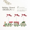 image:imageSpode Christmas Tree 3Piece Train Ornament Durable Holiday Ornament for Festive Decor amp Winter Wonderland Display  Sleek Seasonal Ornaments for Tree Mantel Holiday Home Decoration